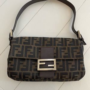 Vintage Fendi Mini Micro Baguette Leather Shoulder Bag – Mint Market